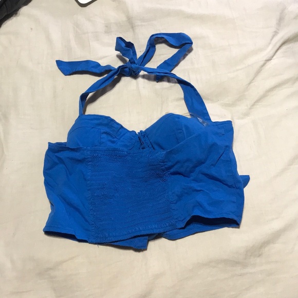 Blue crop top - Picture 2 of 2